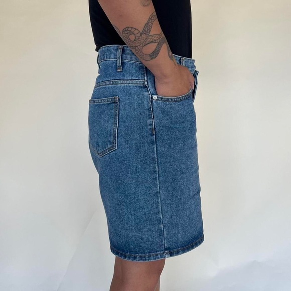 Oak + Fort Crossover Denim Shorts - Picture 4 of 4